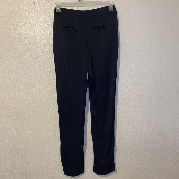 Gap Relaxed Satin Drapey Tapered Trousers Size 4 Tall 4T - Picture 7 of 11